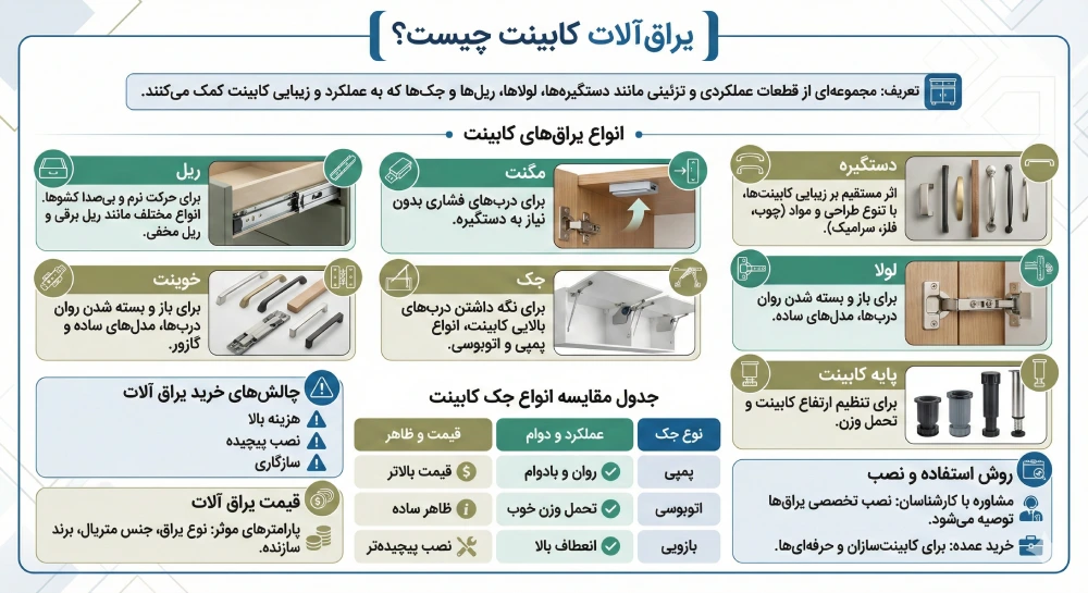 یراق آلات کابینت